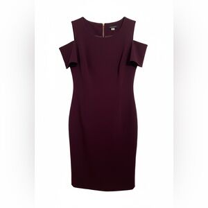 Tommy Hilfiger One Shoulder Dress in Deep Purple